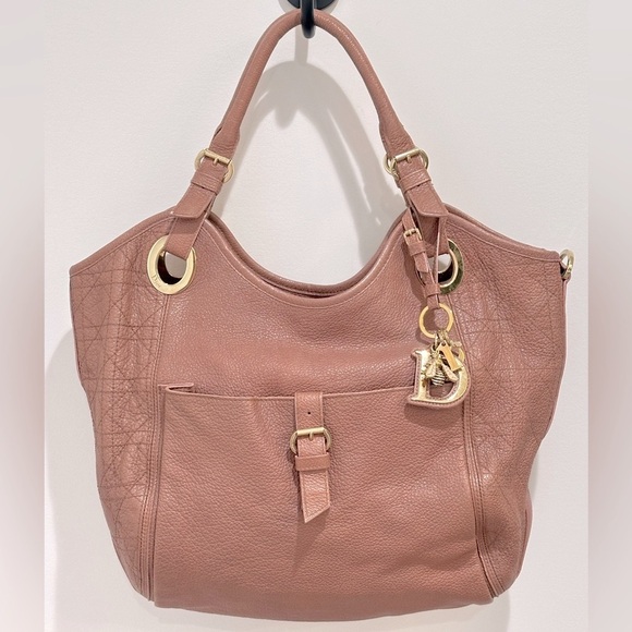 Dior Cannage Bee Hobo Tote - Picture 1 of 9